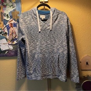 Hangten blue and white cotton pullover sweater